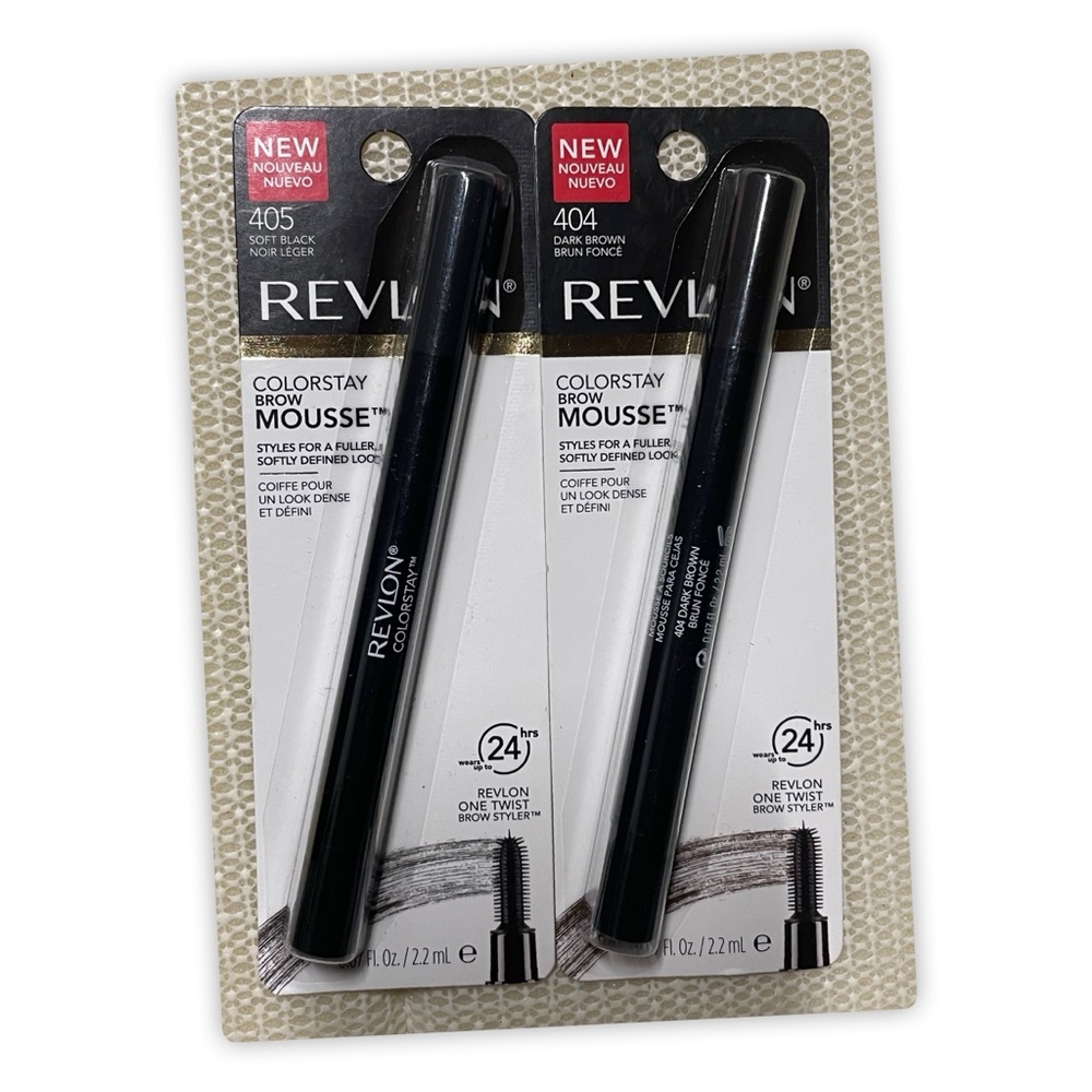 Revlon‎ Brow Mousse - 405/Soft Black & 404/Dark Brown
